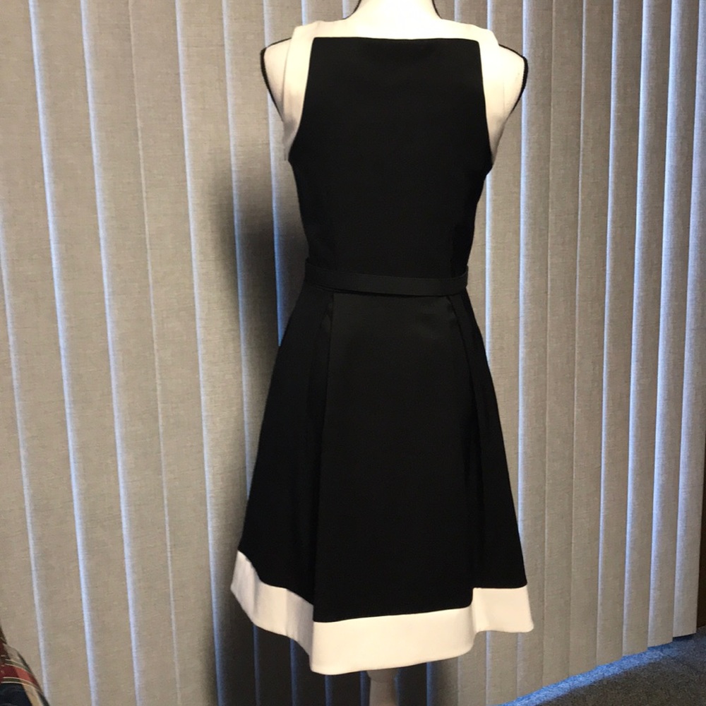 NWT WHBM Belted Black & White Dress Size 2 - Picture 5 of 8